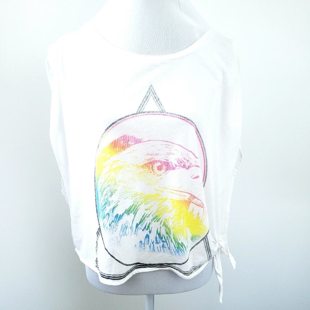 PacSun Eagle Sleeveless Top Boho Open Arms Small Boho, Open Arm Hole Festival